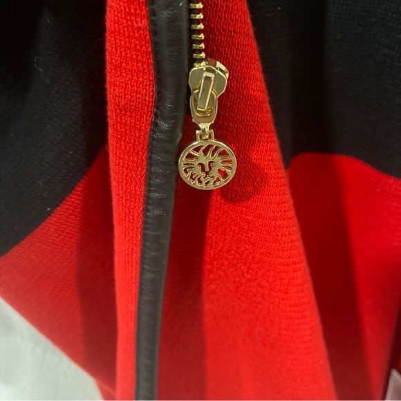 Anne Klein Napa Red And Black Cardigan Women's Size Medium - Picture 8 of 8